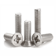 Nickel Plated Precision Micro Screws M1.2 M1.4 M1.6 M2 M2.5 M3 M3.5 M4 Cross Phillips Countersunk Flat Head Machine Screw